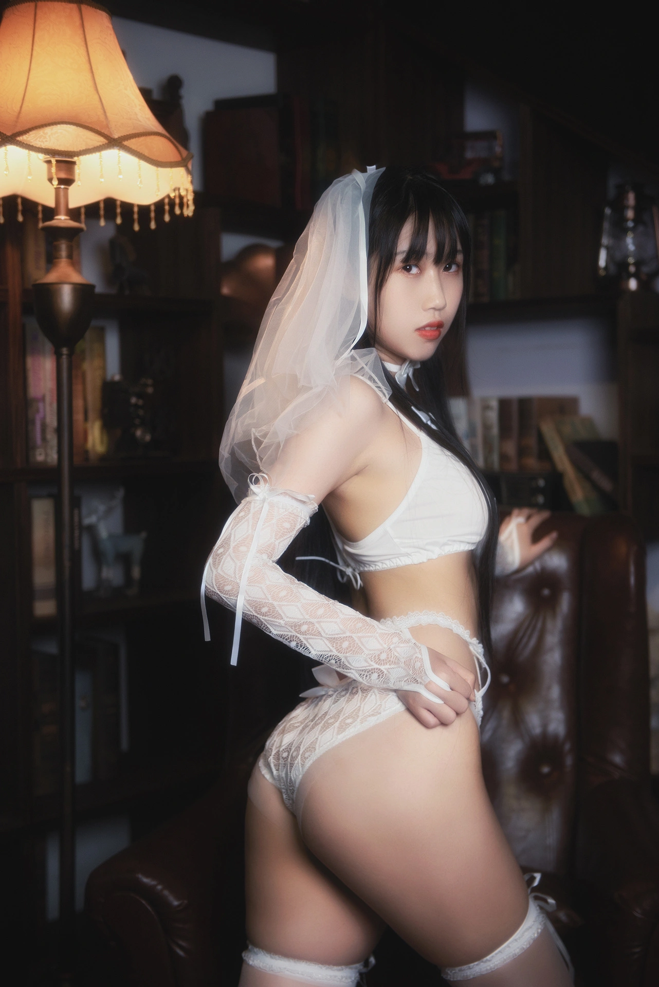 不呆猫 - NO.21 白色情趣婚纱 3